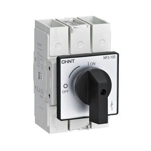 Выкл.-разъед. NF2-125/3HB дверного монтажа, черная прямая ручка (R)