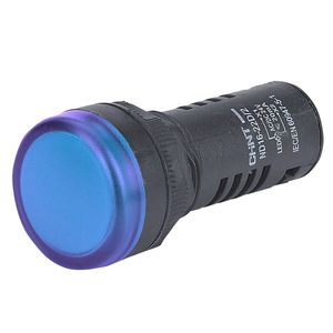 Индикатор световой ND16-22D/4 синий, встр. конденсатор, IP40 АС230В (R)