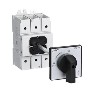 Выкл.-разъед. NF2-100/3DOB выносная черная прямая рукоятка упр. для установ. на дверь (R)