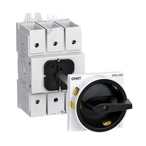 Выкл.-разъед. NF2-125/3DOBR выносная черная рукоятка с замком упр. для установ. на дверь (R)