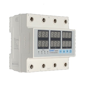 Реле контроля напряжения и тока NJVA1-100 3P+N 100А, нагрузка снизу